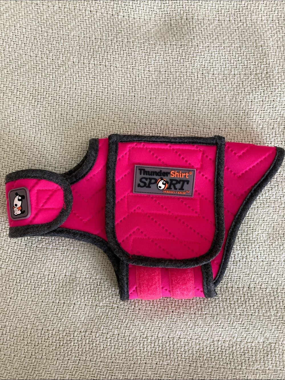 Thundershirt Sport Hot Pink with Dark Gray Trim Small Pet Calming Vest